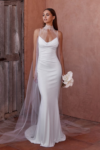 katie may dresses ATHENS Strapless plunged neckline and backline Intentional seaming designed to enhance feminine shape Cascading train Made with a luxurious double satin Invisible side zipper Fully lined Proudly made in Los Angeles Picture this: you in the