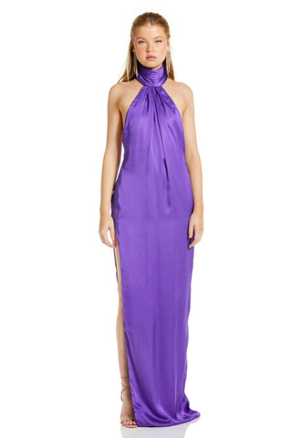 Sidrit Gown in Grape