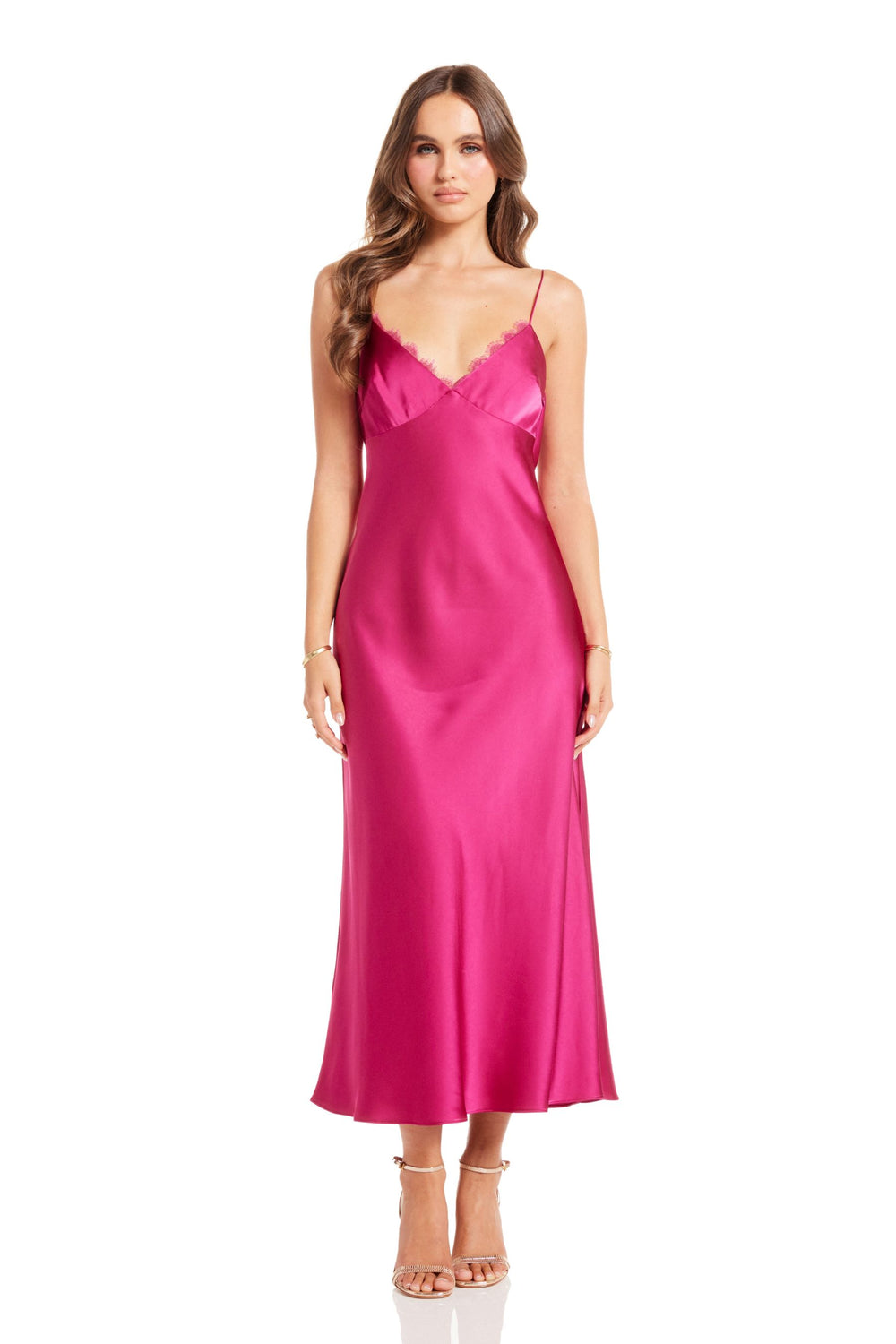 Katie May Liu Knotted Off Shoulder Gown in Butter Yellow