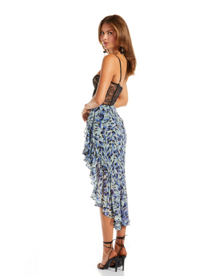 Take A Sip Dress in Royal Indigo Spot
