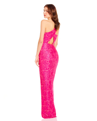 Mika Gown in Fuchsia Floral