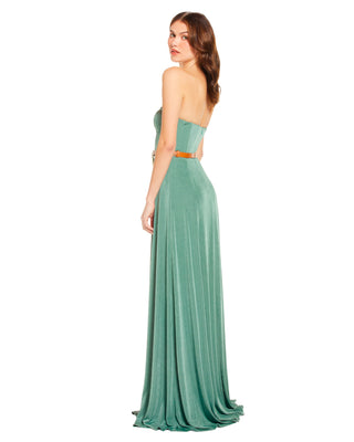 Mila Gown in Sea Moss